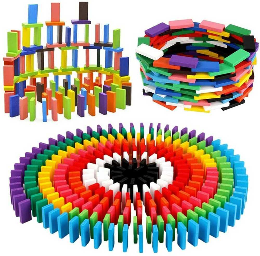 Medinės Domino kaladėlės, 120 vnt.
