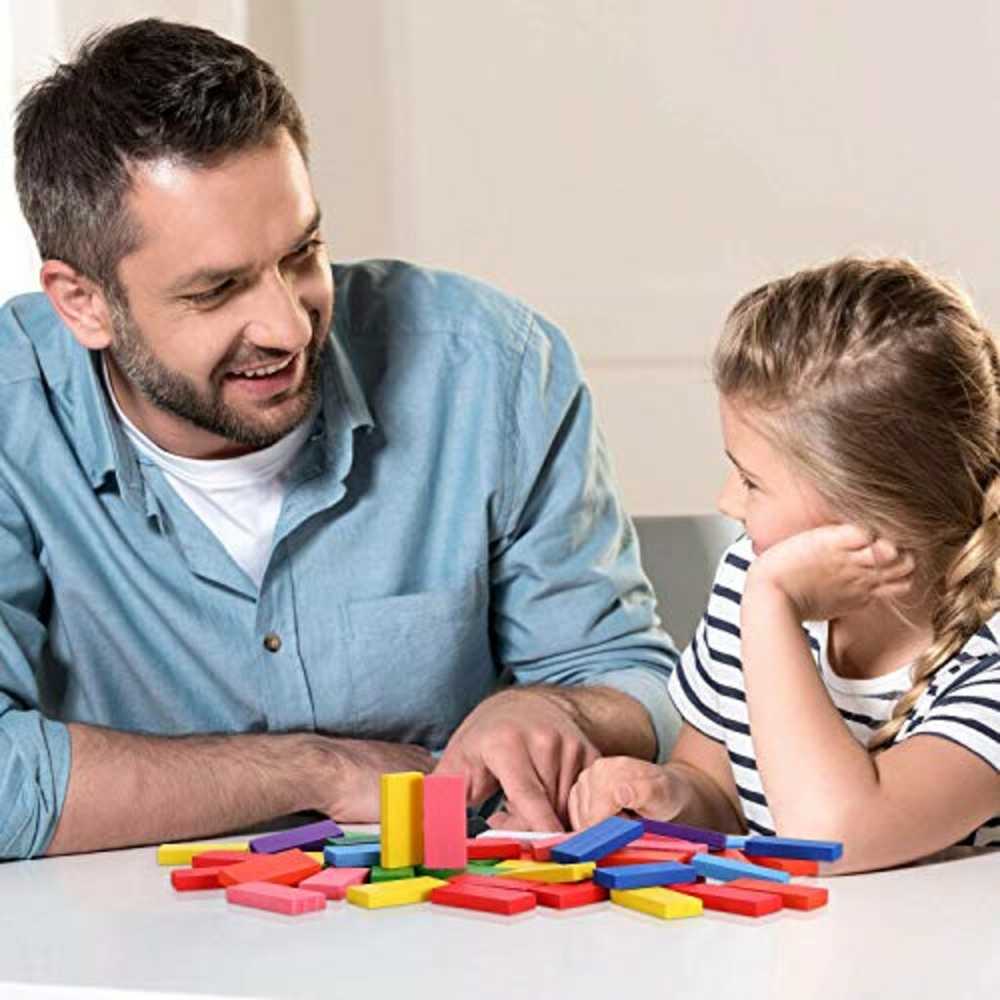 Medinės Domino kaladėlės, 120 vnt.