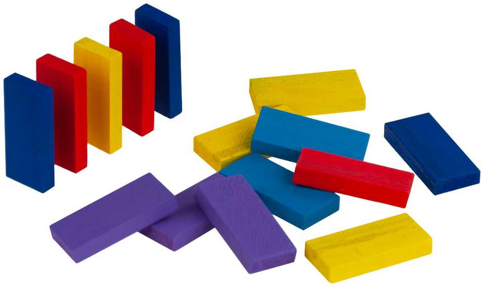 Medinės Domino kaladėlės, 120 vnt.
