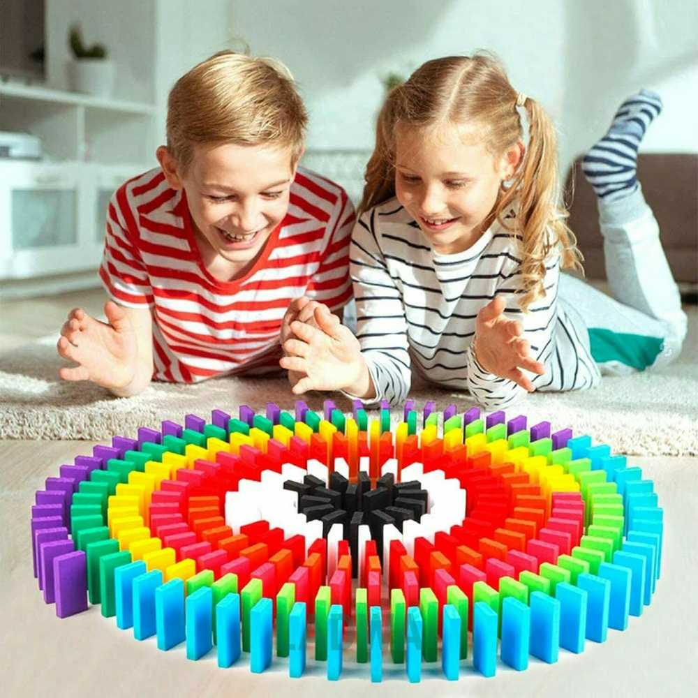 Medinės Domino kaladėlės, 120 vnt.