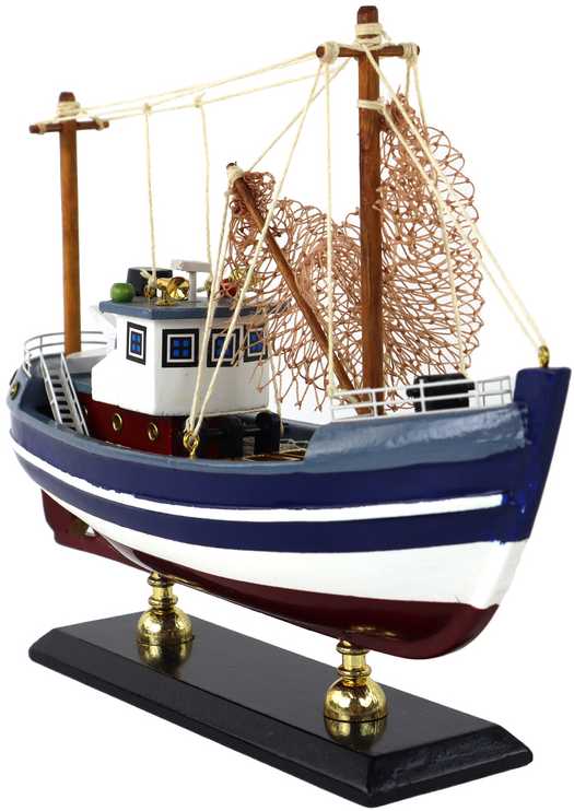 Medinio žvejybos laivo modelis
