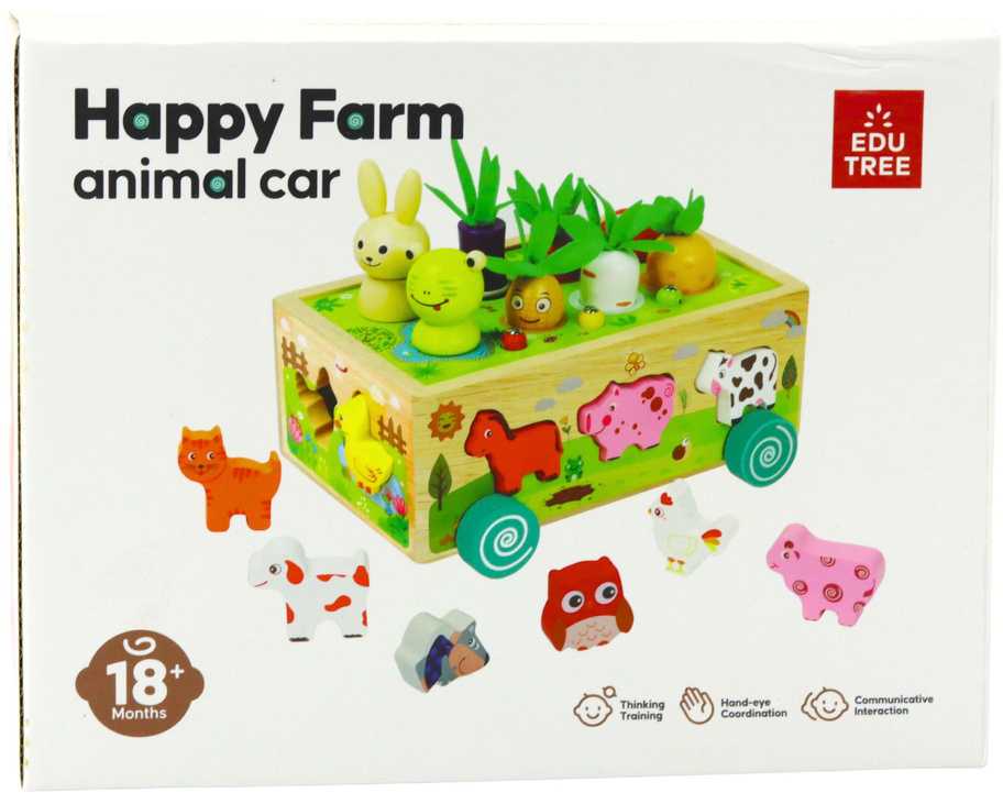 Medinis edukacinis žaislas „Happy Farm“