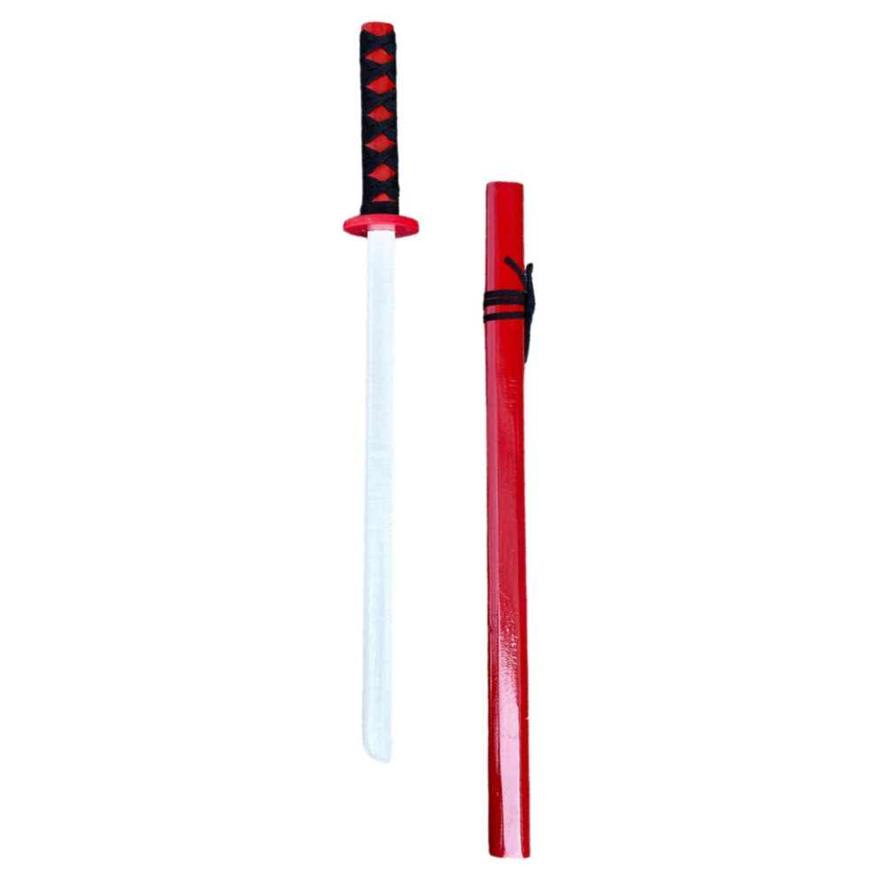 Medinis kardas katana, 70 cm, raudonas