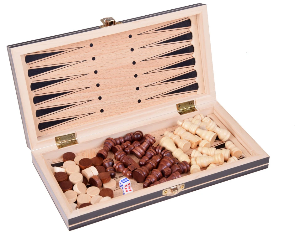 Medinis žaidimų rinkinys 3in1
