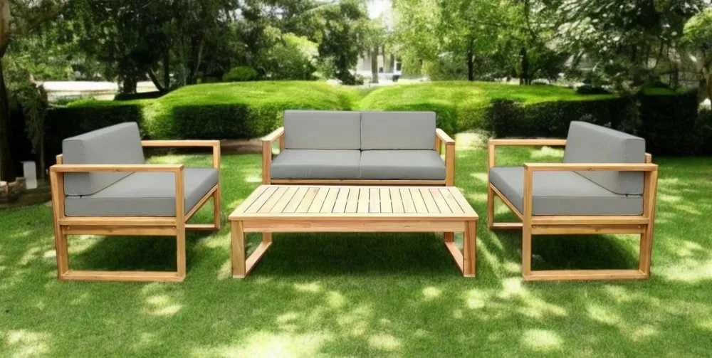 Medinių lauko baldų komplektas DALI CAFFE Acacia Wood