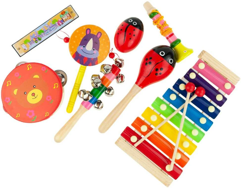 Medinių muzikos instrumentų rinkinys vaikams, 8 d.