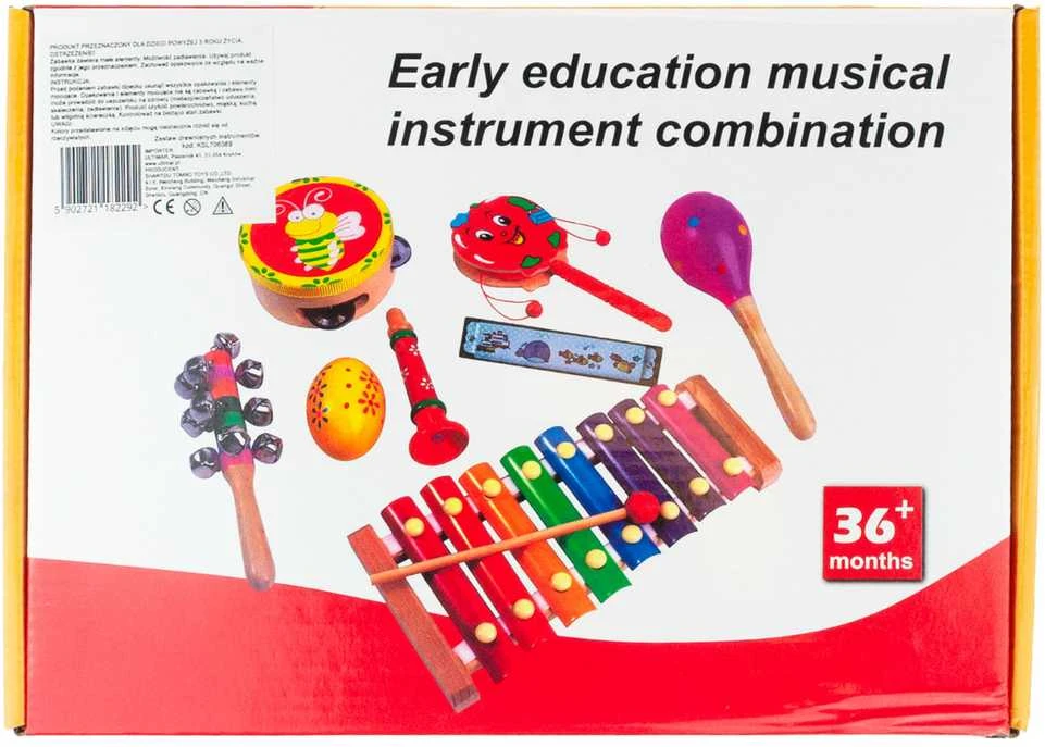 Medinių muzikos instrumentų rinkinys vaikams, 8 d.