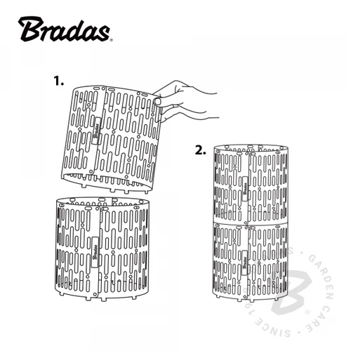 Medžių kamienų apsaugos Bradas TreeSave MULTI High, 4 vnt., ruda
