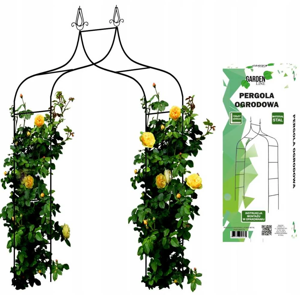 Metalinė arka vijokliniams augalams Garden Line, 150x37x240 cm