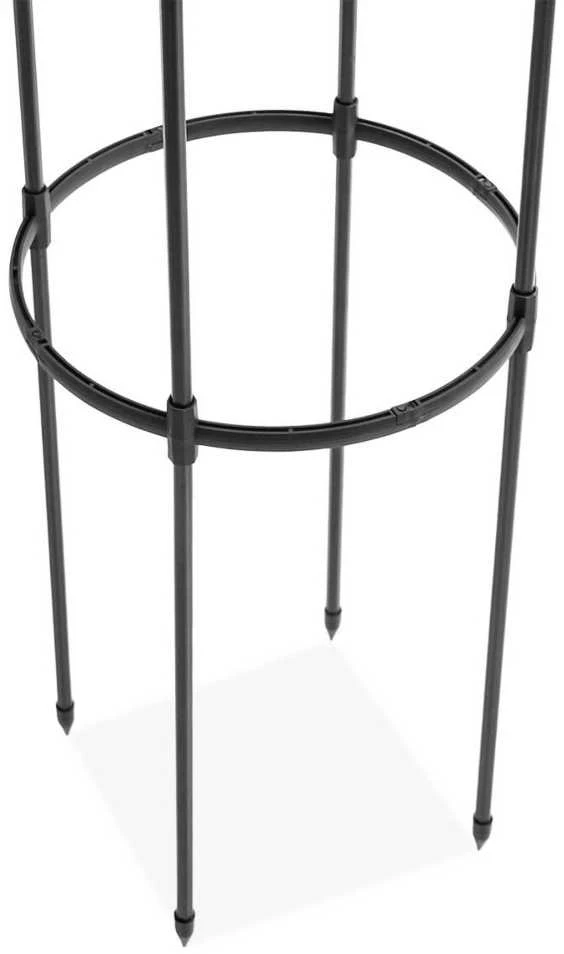 Metalinė atrama vijokliniams augalams, 210 cm, juoda