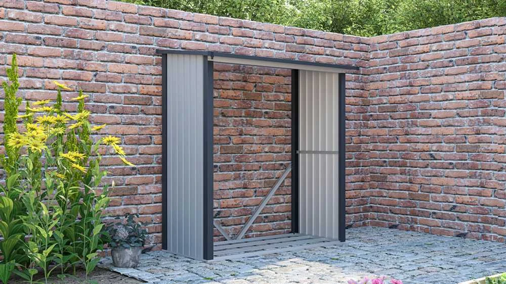 Metalinė malkinė DENVER 6x3, Light Pilkas