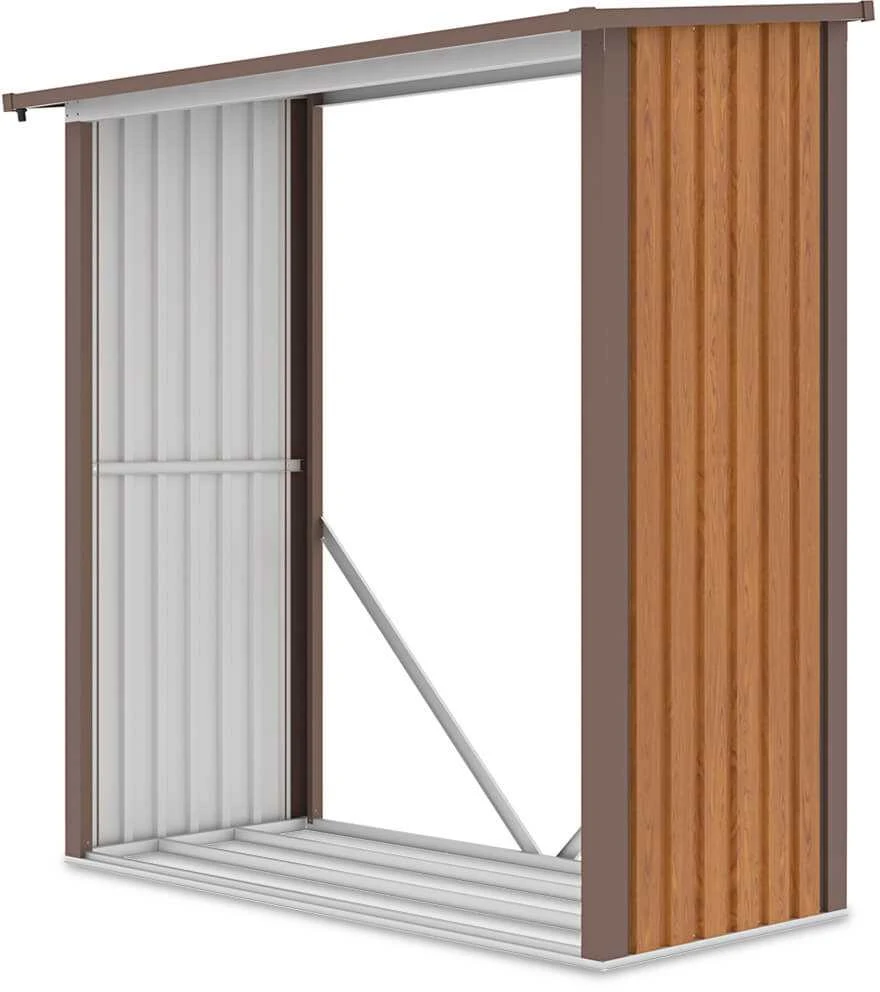 Metalinė malkinė DENVER 6x3, Oak Brown