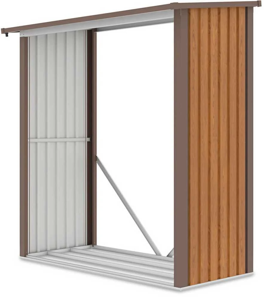 Metalinė malkinė DENVER 6x3, Oak Brown
