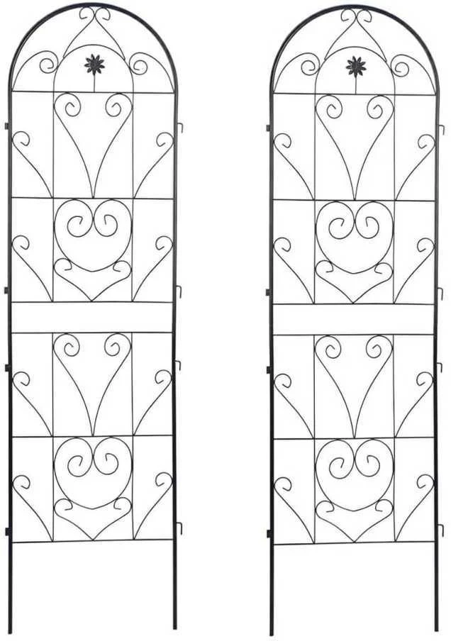 Metalinės atramos vijokliniams augalams, 190x55 cm, 2 vnt. (Nr. 1)