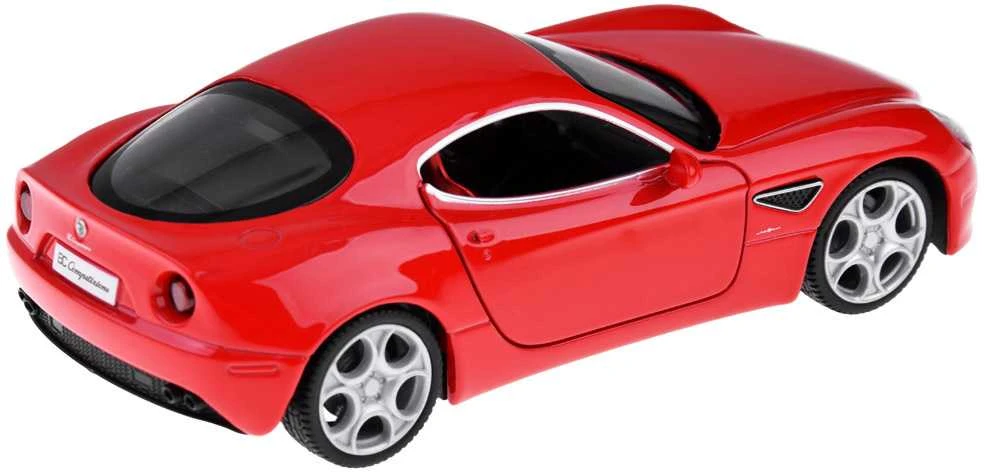 Metalinis automobilis Alfa Romeo 8C su šviesos ir garso efektais
