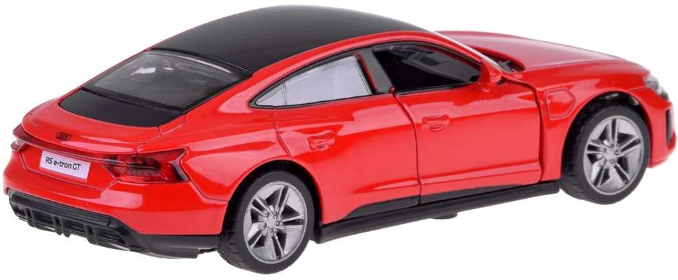 Metalinis automobilis AUDI RS e-tron GT su garso ir šviesos efektais, raudonas