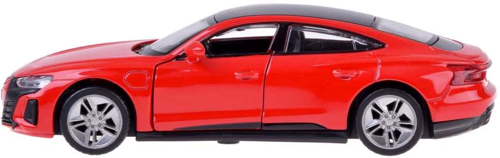 Metalinis automobilis AUDI RS e-tron GT su garso ir šviesos efektais, raudonas