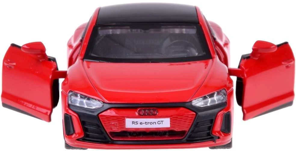 Metalinis automobilis AUDI RS e-tron GT su garso ir šviesos efektais, raudonas