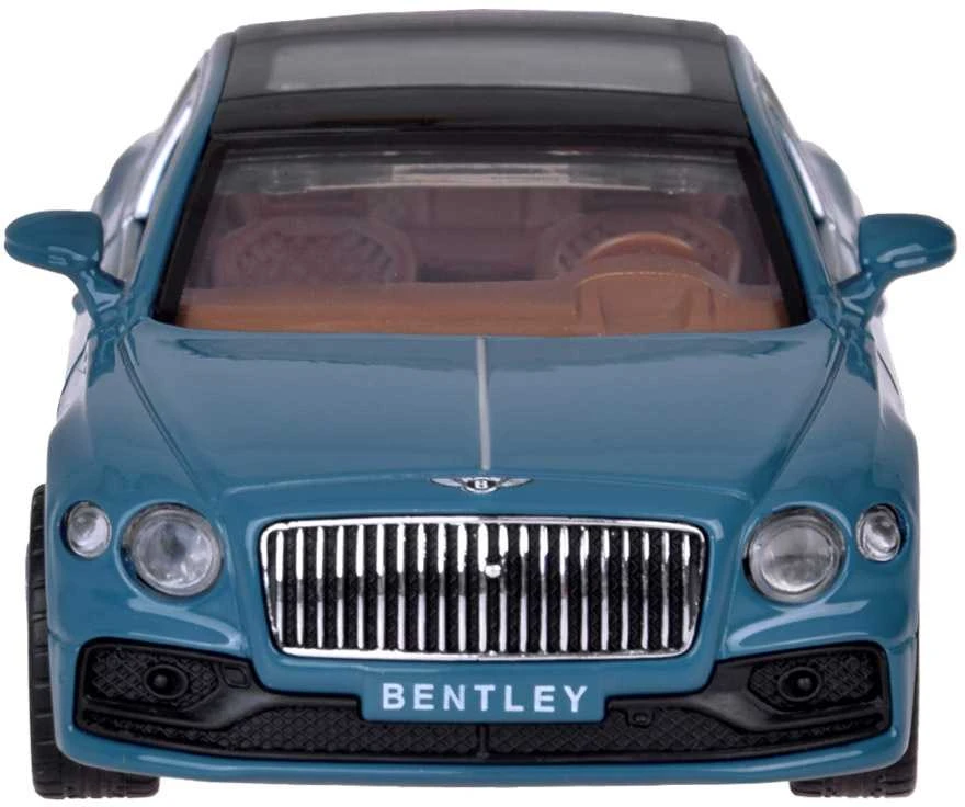 Metalinis automobilis BENTLEY FLYING SPUR HYBRID su garso ir šviesos efektais, mėlynas