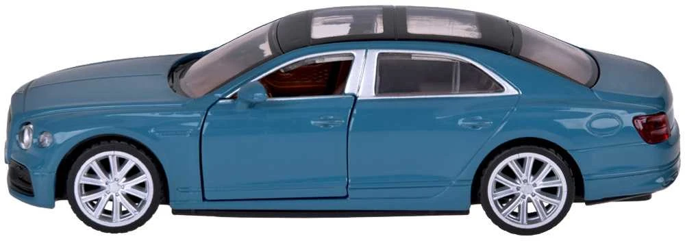 Metalinis automobilis BENTLEY FLYING SPUR HYBRID su garso ir šviesos efektais, mėlynas