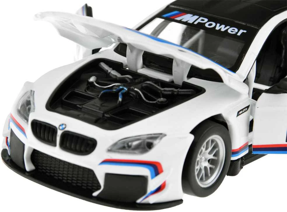 Metalinis automobilis BMW M6 GT3 su šviesos ir garso efektais