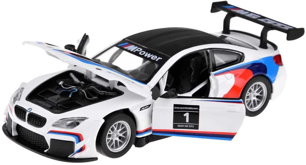 Metalinis automobilis BMW M6 GT3 su šviesos ir garso efektais