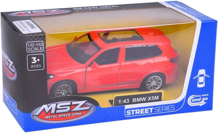 Metalinis automobilis BMW X5M, raudonas