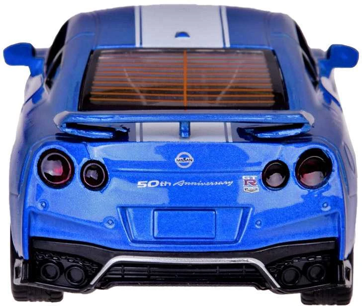 Metalinis automobilis Nissan GT-R, mėlynas