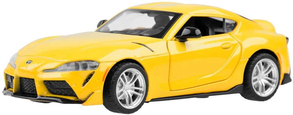 Metalinis automobilis Toyota GR Supra, geltonas