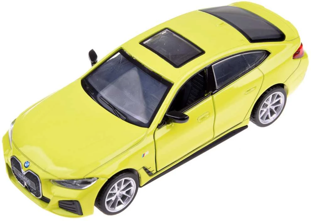 Metalinis elektromobilis BMW i4 M50 Gran Coupe su garso ir šviesos efektais