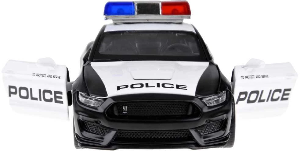Metalinis policijos automobilis Ford Shelby GT350 su šviesos efektais