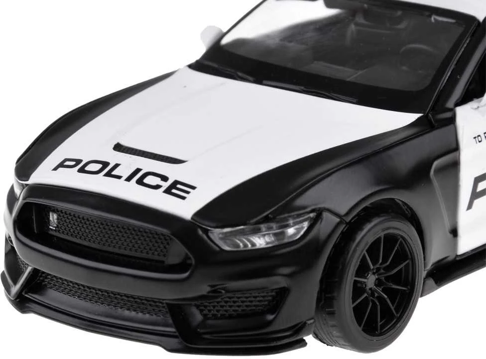 Metalinis policijos automobilis Ford Shelby GT350 su šviesos efektais