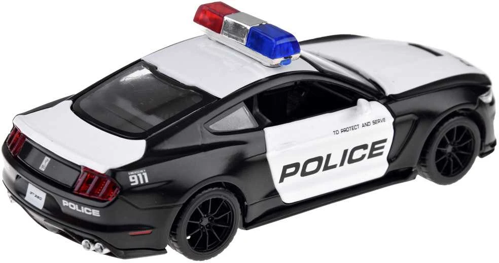 Metalinis policijos automobilis Ford Shelby GT350 su šviesos efektais