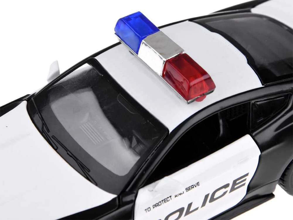 Metalinis policijos automobilis Ford Shelby GT350 su šviesos efektais