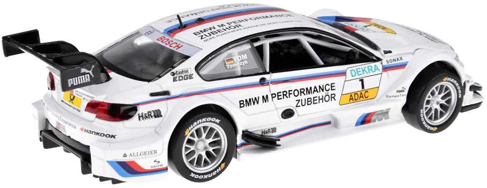 Metalinis sportinis automobilis BMW M3 DTM su šviesos ir garso efektais