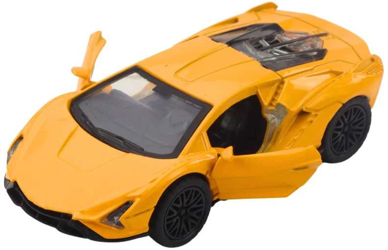 Metalinis sportinis automobilis su šviesos ir garso efektais (1 vnt.)