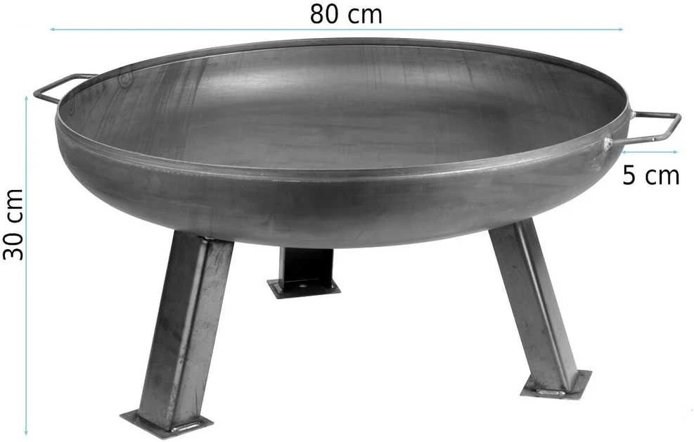Metalinis ugniakuras SICILIA II, 80 cm