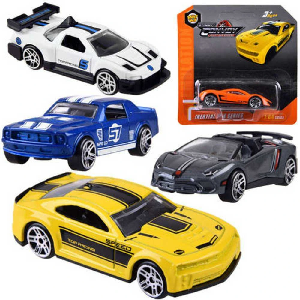 Metalinis žaislinis automobilis 1:64, 1 vnt.
