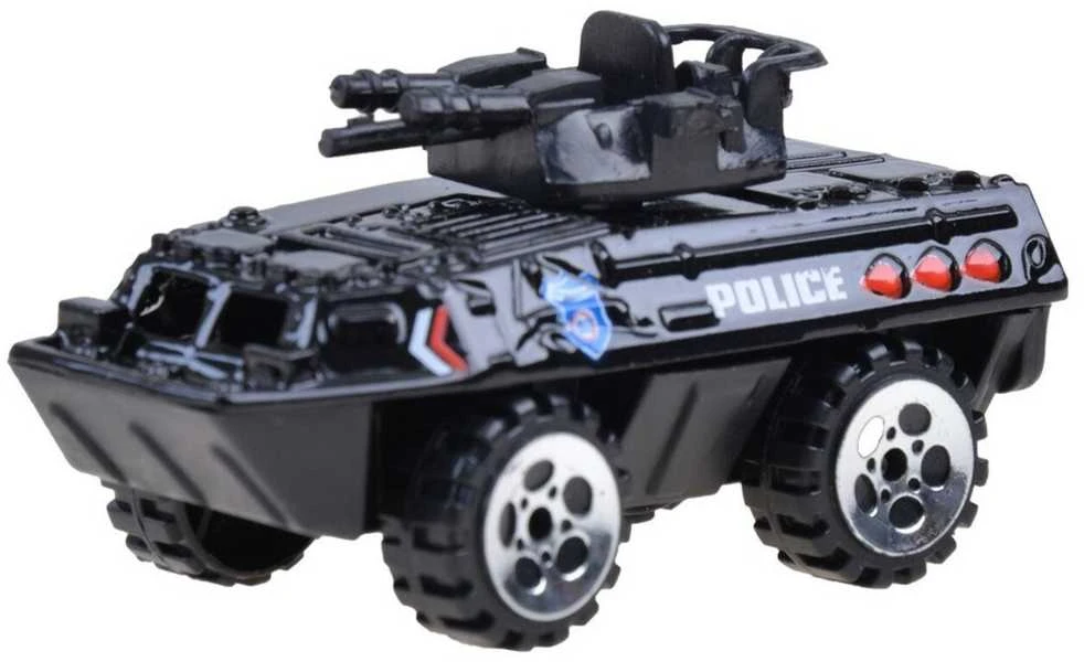 Metalinių policijos transporto priemonių rinkinys, 6 vnt.