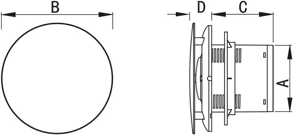 Mexen AXR 100 vonios ventiliatorius, auksinis