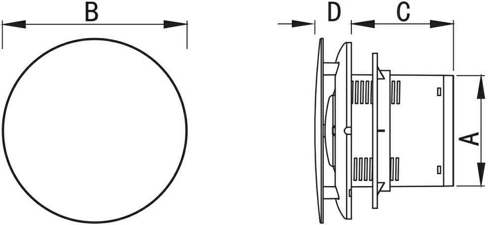 Mexen AXR 100 vonios ventiliatorius, baltas