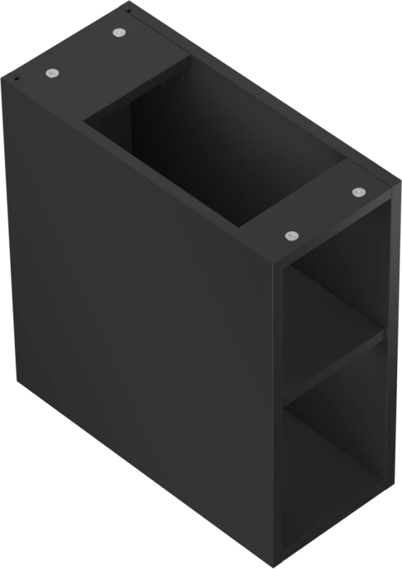 Mexen Box-A spintelė su lentyna, 20 cm, Juodas matt