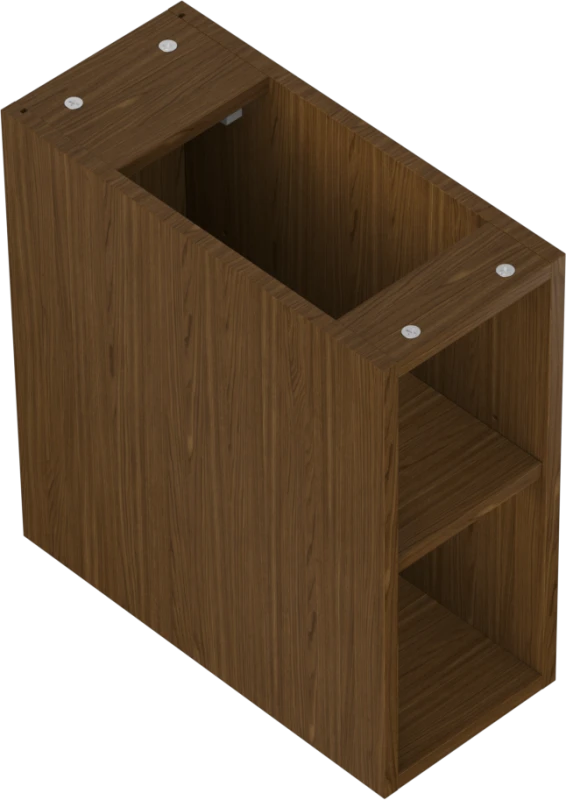 Mexen Box-A spintelė su lentyna, 20 cm, Nut