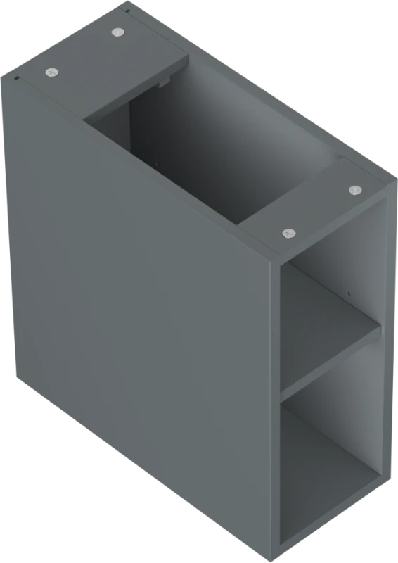 Mexen Box-A spintelė su lentyna, 20 cm, Graphite matt