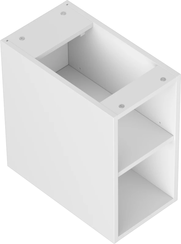 Mexen Box-A spintelė su lentyna, 25 cm, Baltas matt