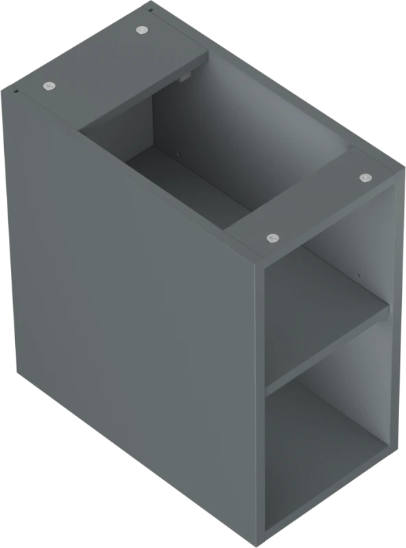 Mexen Box-A spintelė su lentyna, 25 cm, Graphite matt