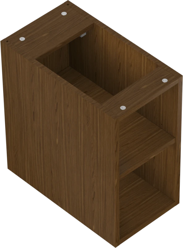 Mexen Box-A spintelė su lentyna, 25 cm, Nut
