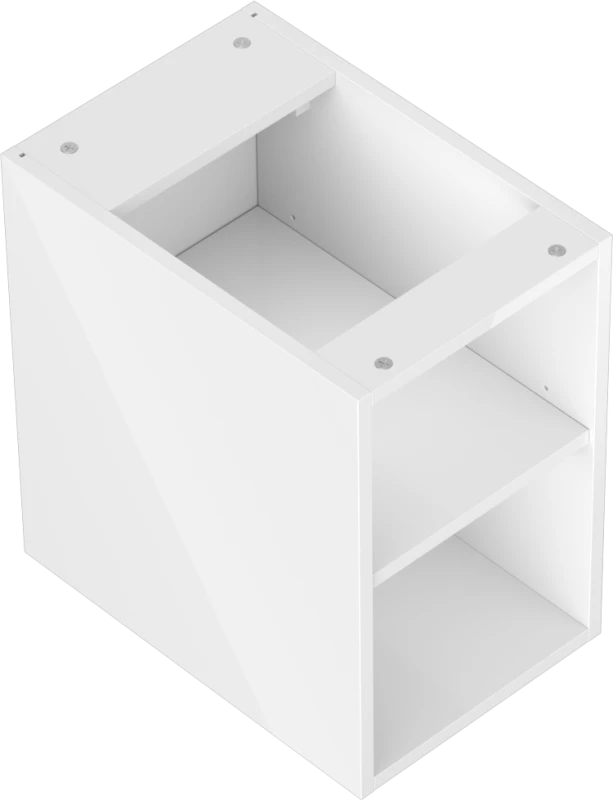 Mexen Box-A spintelė su lentyna, 30 cm, Baltas glossy