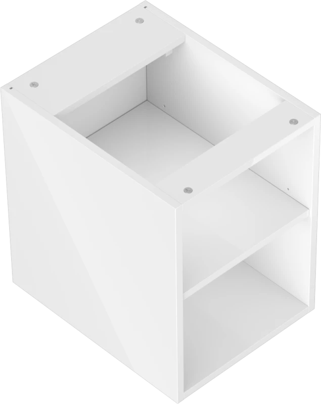 Mexen Box-A spintelė su lentyna, 35 cm, Baltas glossy
