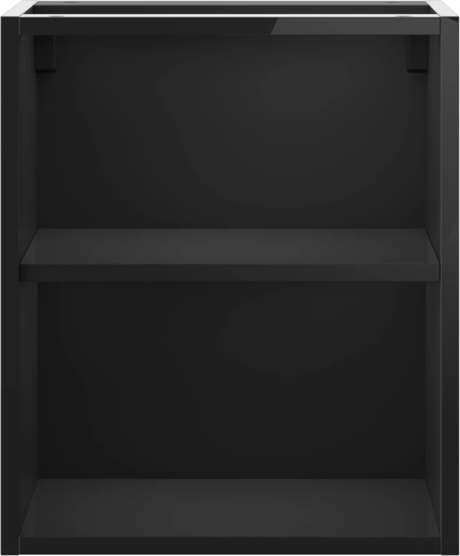 Mexen Box-A spintelė su lentyna, 40 cm, Juodas glossy